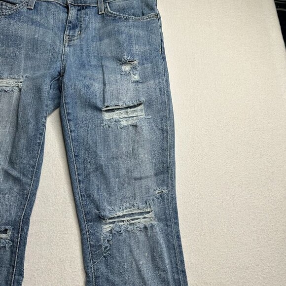 Current/Elliot Womens Stiletto Skinny Jean Distressed Made in USA Size 26 - Picture 3 of 14
